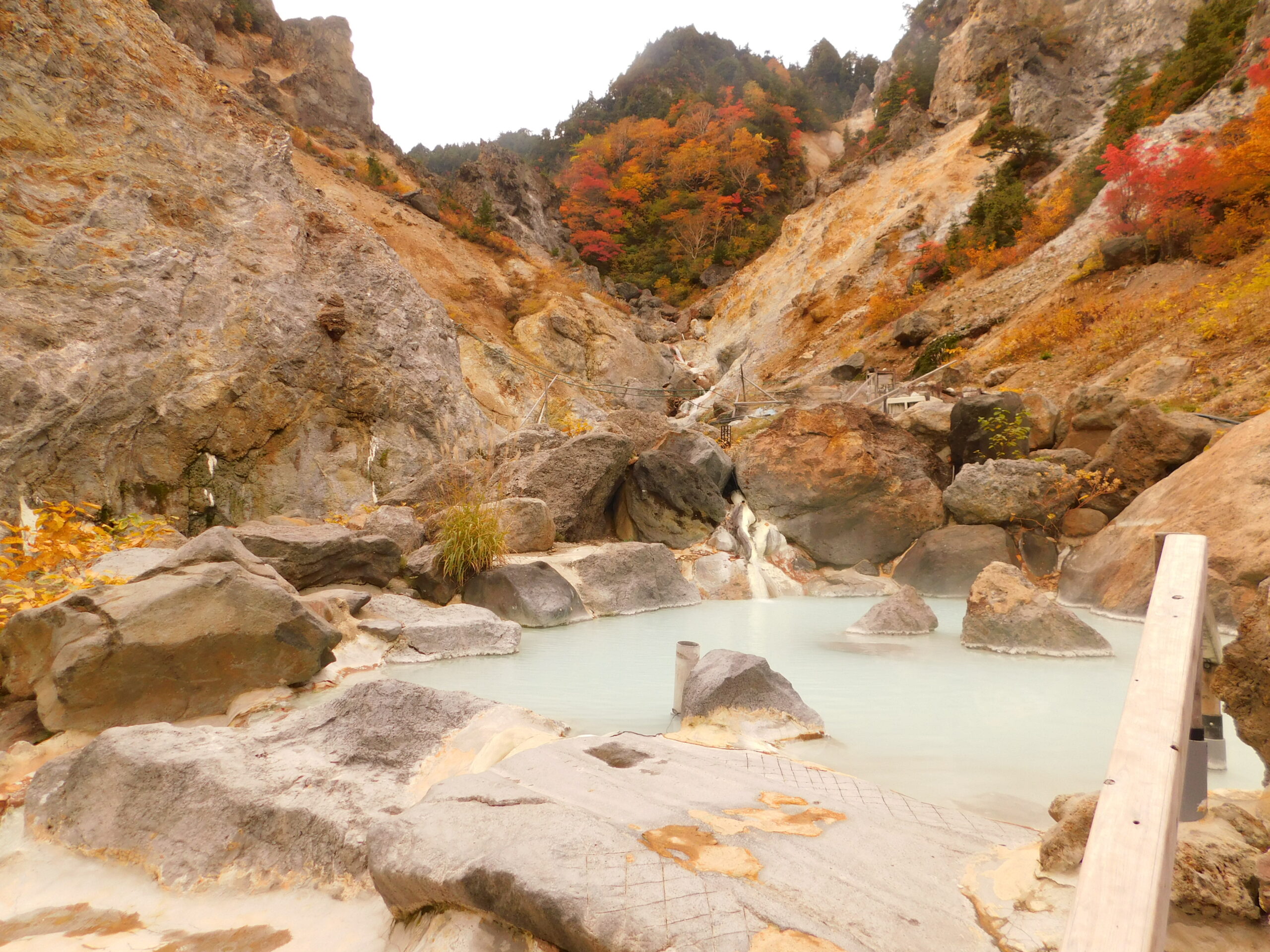 秋の乳頭、姥湯温泉